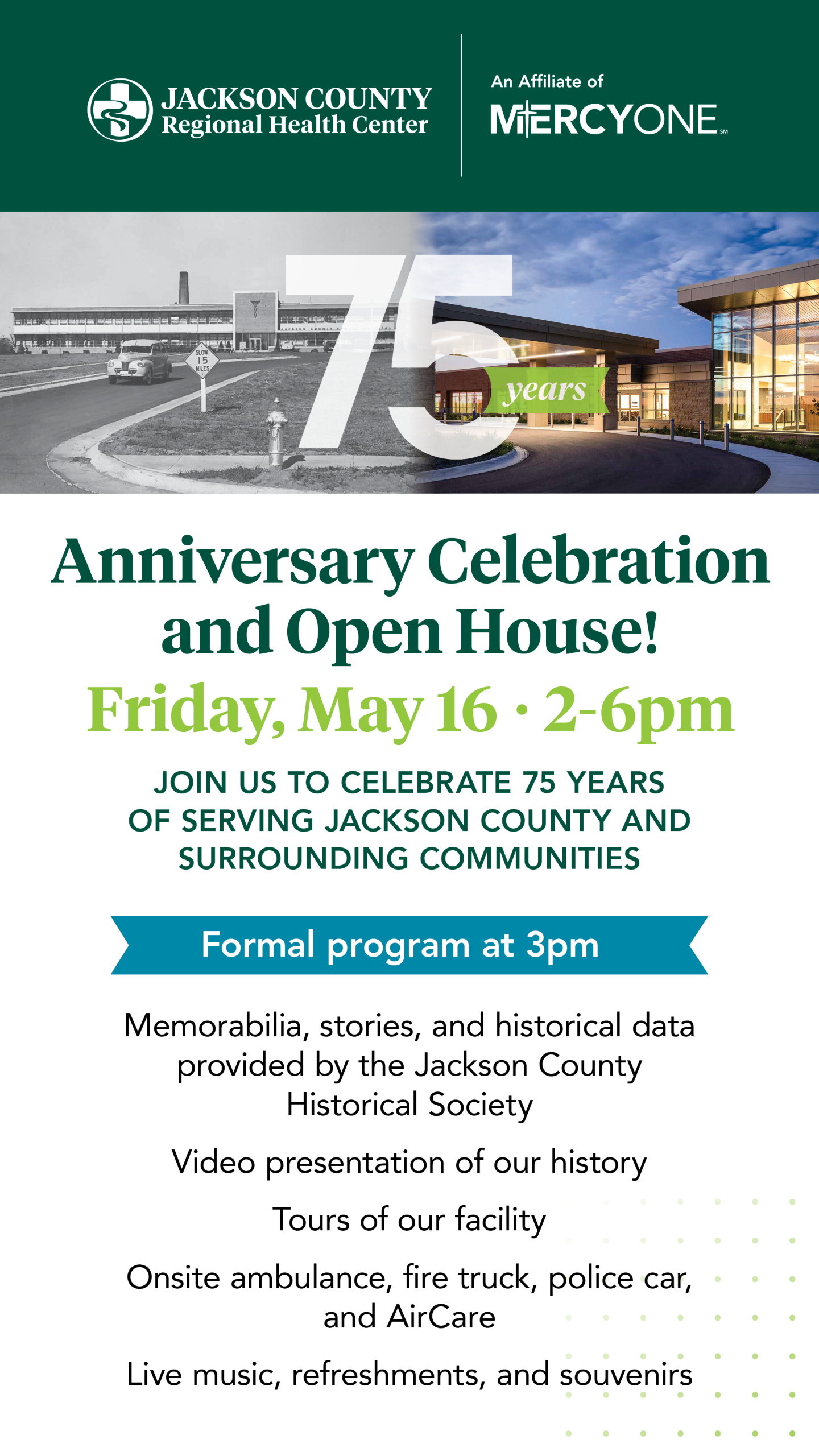 Quality health care at Jackson County Regional Health Center in Maquoketa, Iowa.