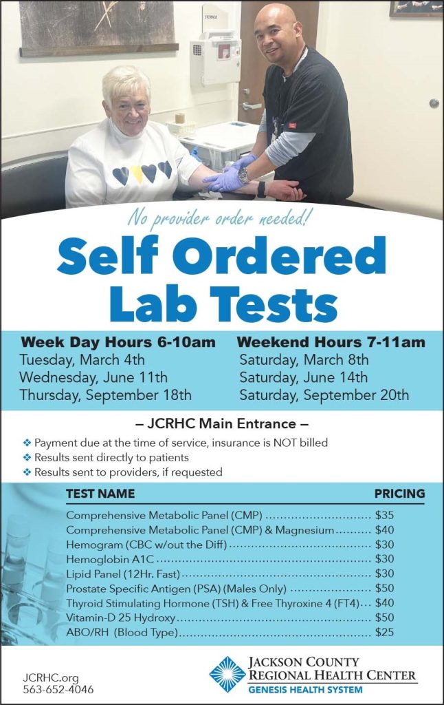 Quality health care at Jackson County Regional Health Center in Maquoketa, Iowa.