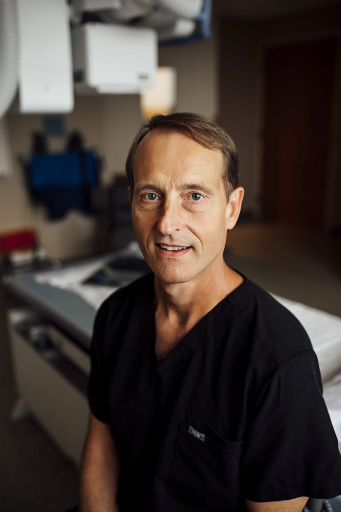 Portrait of Dr. Stephen Pierotti for Jackson County Regional Health Center in Maquoketa, Iowa.